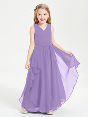 Robes de Demoiselle d'Honneur Junior en Mousseline de Style Boho Tahiti
