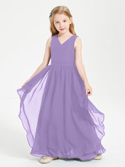 Robes de Demoiselle d'Honneur Junior en Mousseline de Style Boho Tahiti