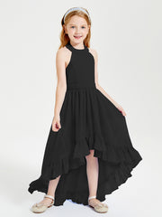Junior Robes de Demoiselle d'Honneur Boho à la Mode Noir
