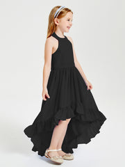 Junior Robes de Demoiselle d'Honneur Boho à la Mode Noir