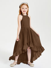 Junior Robes de Demoiselle d'Honneur Boho à la Mode Brun