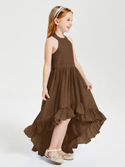 Junior Robes de Demoiselle d'Honneur Boho à la Mode Brun