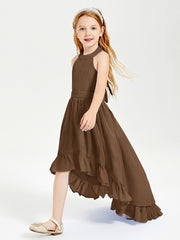 Junior Robes de Demoiselle d'Honneur Boho à la Mode Brun