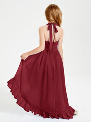 Junior Robes de Demoiselle d'Honneur Boho à la Mode Bordeaux