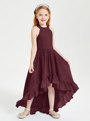 Junior Robes de Demoiselle d'Honneur Boho à la Mode Cabernet