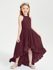 Junior Robes de Demoiselle d'Honneur Boho à la Mode Cabernet