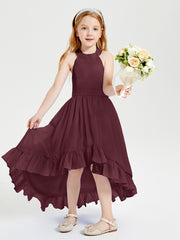 Junior Robes de Demoiselle d'Honneur Boho à la Mode Cabernet