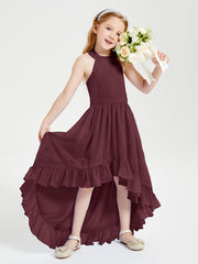 Junior Robes de Demoiselle d'Honneur Boho à la Mode Cabernet