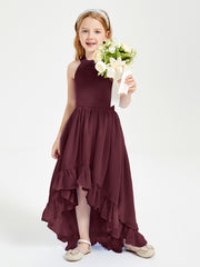 Junior Robes de Demoiselle d'Honneur Boho à la Mode Cabernet