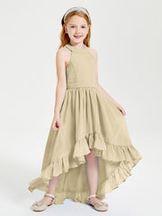 Junior Robes de Demoiselle d'Honneur Boho à la Mode Champagne