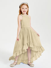Junior Robes de Demoiselle d'Honneur Boho à la Mode Champagne