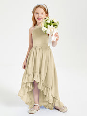 Junior Robes de Demoiselle d'Honneur Boho à la Mode Champagne