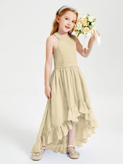 Junior Robes de Demoiselle d'Honneur Boho à la Mode Champagne