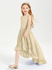 Junior Robes de Demoiselle d'Honneur Boho à la Mode Champagne