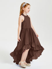 Junior Robes de Demoiselle d'Honneur Boho à la Mode Chocolat