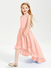 Junior Robes de Demoiselle d'Honneur Boho à la Mode Corail