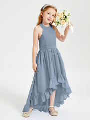 Junior Robes de Demoiselle d'Honneur Boho à la Mode Bleu Poudré