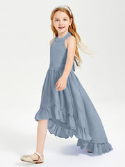 Junior Robes de Demoiselle d'Honneur Boho à la Mode Bleu Poudré