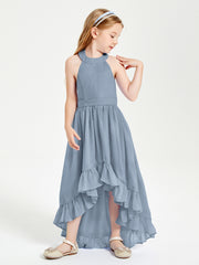 Junior Robes de Demoiselle d'Honneur Boho à la Mode Bleu Poudré