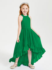 Junior Robes de Demoiselle d'Honneur Boho à la Mode Emeraude