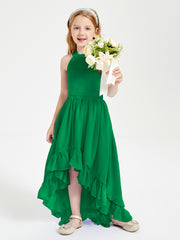 Junior Robes de Demoiselle d'Honneur Boho à la Mode Emeraude
