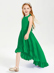 Junior Robes de Demoiselle d'Honneur Boho à la Mode Emeraude