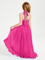 Junior Robes de Demoiselle d'Honneur Boho à la Mode Fuchsia