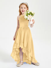 Junior Robes de Demoiselle d'Honneur Boho à la Mode Or