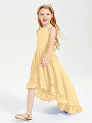 Junior Robes de Demoiselle d'Honneur Boho à la Mode Or