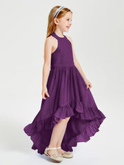 Junior Robes de Demoiselle d'Honneur Boho à la Mode Raisin