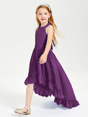 Junior Robes de Demoiselle d'Honneur Boho à la Mode Raisin