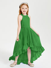 Junior Robes de Demoiselle d'Honneur Boho à la Mode Vert