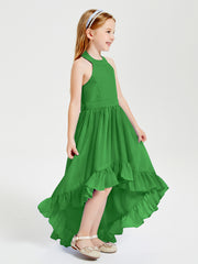 Junior Robes de Demoiselle d'Honneur Boho à la Mode Vert