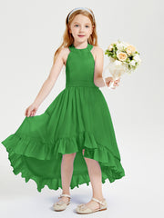 Junior Robes de Demoiselle d'Honneur Boho à la Mode Vert