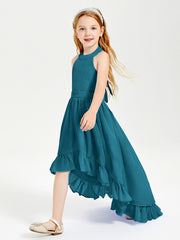 Junior Robes de Demoiselle d'Honneur Boho à la Mode Bleu Encre