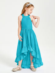 Junior Robes de Demoiselle d'Honneur Boho à la Mode Jade