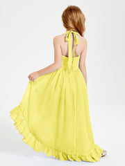 Junior Robes de Demoiselle d'Honneur Boho à la Mode Citron
