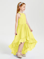 Junior Robes de Demoiselle d'Honneur Boho à la Mode Citron