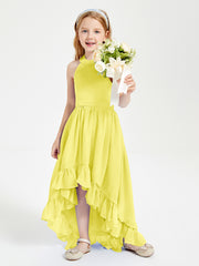 Junior Robes de Demoiselle d'Honneur Boho à la Mode Citron