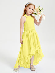 Junior Robes de Demoiselle d'Honneur Boho à la Mode Citron