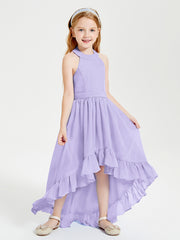 Junior Robes de Demoiselle d'Honneur Boho à la Mode Lilas