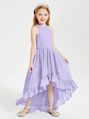 Junior Robes de Demoiselle d'Honneur Boho à la Mode Lilas