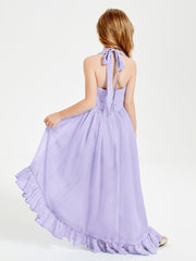 Junior Robes de Demoiselle d'Honneur Boho à la Mode Lilas