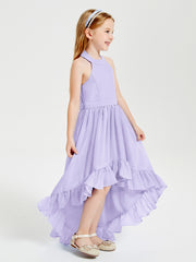 Junior Robes de Demoiselle d'Honneur Boho à la Mode Lilas