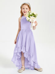 Junior Robes de Demoiselle d'Honneur Boho à la Mode Lilas