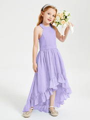 Junior Robes de Demoiselle d'Honneur Boho à la Mode Lilas