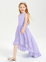 Junior Robes de Demoiselle d'Honneur Boho à la Mode Lilas