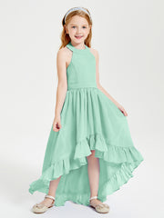 Junior Robes de Demoiselle d'Honneur Boho à la Mode Vert Menthe