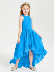 Junior Robes de Demoiselle d'Honneur Boho à la Mode Bleu Océan