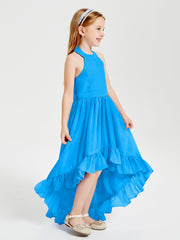 Junior Robes de Demoiselle d'Honneur Boho à la Mode Bleu Océan